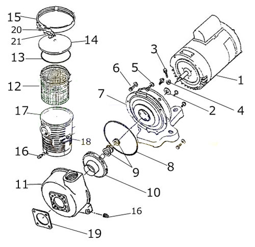 pentair american products americana pump diagram