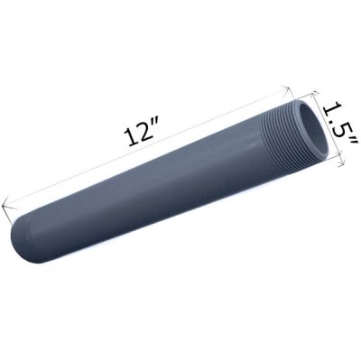215-120-1 CMI 12 inch x 1.5 inch Threaded Nipple PVC