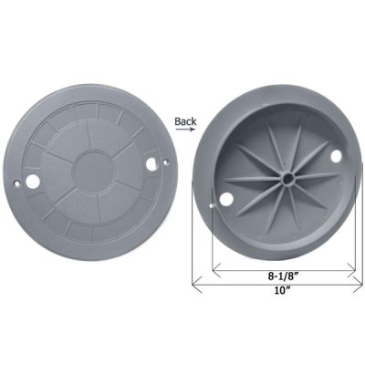 25504-001-010 CMP Gray 10 in. Water Leveler Lid Cover