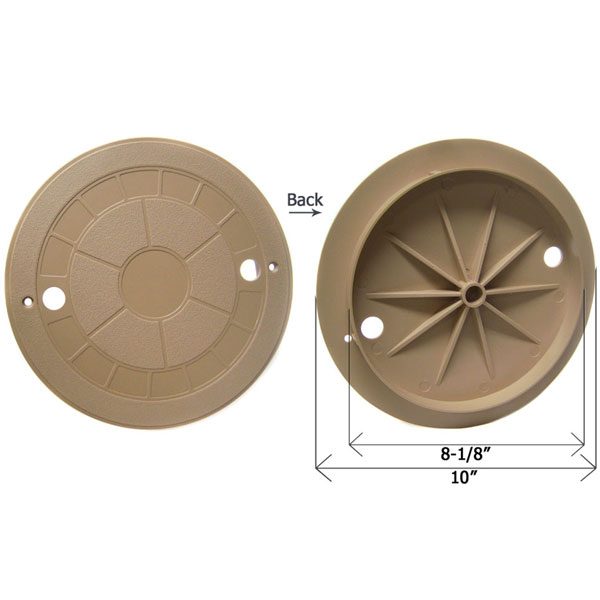 25504-009-010 CMP Tan 10 in. Water Leveler Lid Cover