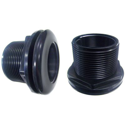 9120TT Heavy Duty 2 in. Thread Thread Bulkhead Fitting