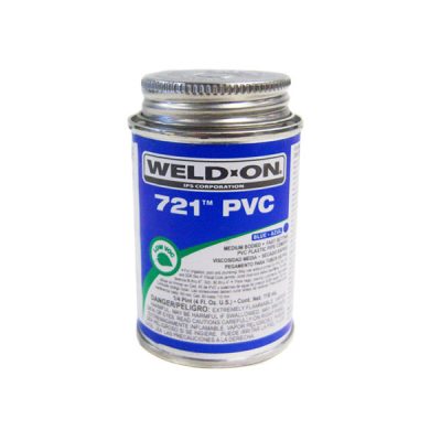 10849 IPS Mendium Bodied PVC Glue Blue Weld-On 721 0.25 Pint