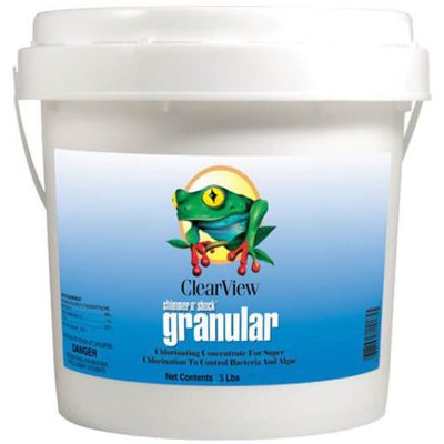 CVDB005 ClearView Shimmer-N? Shock Stabilized Granular Chlorine Di-Chlor 5 Lbs.