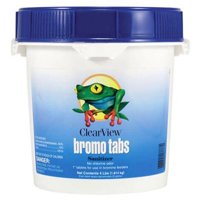 CVBR004 Clearview Bromo Bromine Brominating 1in. Tablets 4lb.