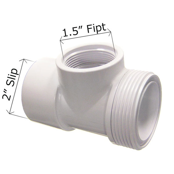 46811000 Pentair Union Fitting 1.5 in. Fipt 2 in. Slip Filter Drain