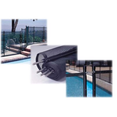 GLI Swimming Pool Safety Fence 4 ft. X 10 ft. 30-0410-BLK