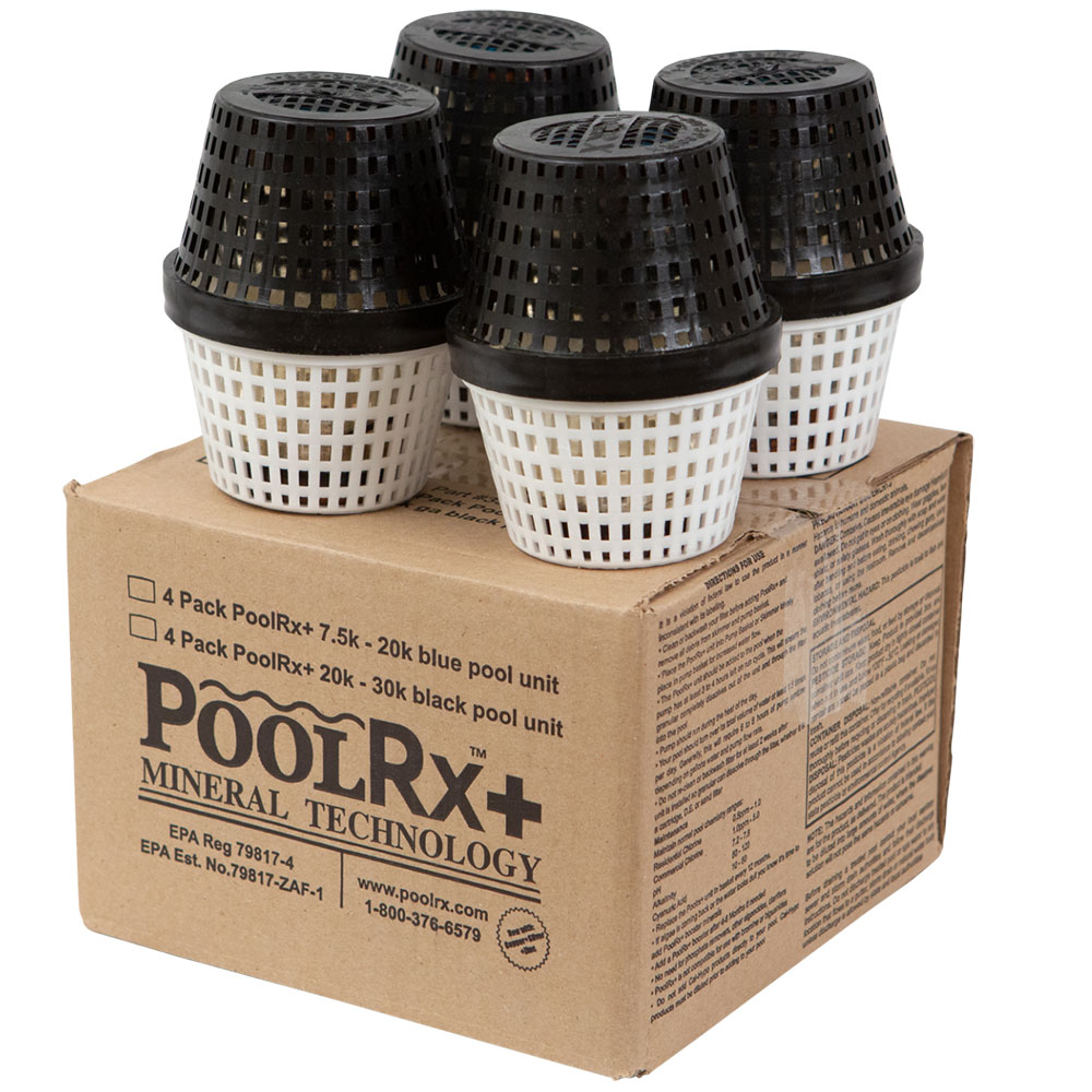 With Silver PoolRx Plus Black White 20K-30K Pools 4-Pack Multi-Pack