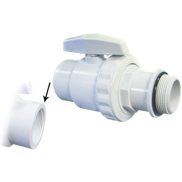 11216 Pooline 1.5 in. Male Thread PVC Valve