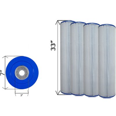 Replacement Cartridge for Jandy CL580 CV580 C-7482 Filters - 4 Pack