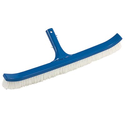 110005 Swimming Pool Nylon Bristle Curved Wall Brush 18 inch