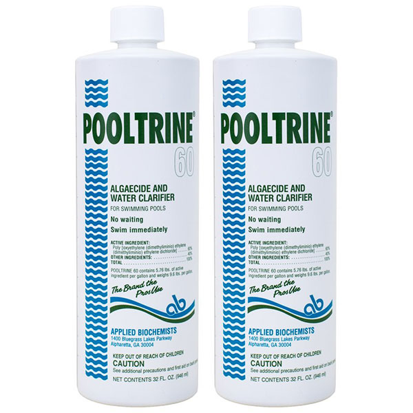 407303 Applied Biochemists Pooltrine 60 Algeacide Clarifier (2 Count)