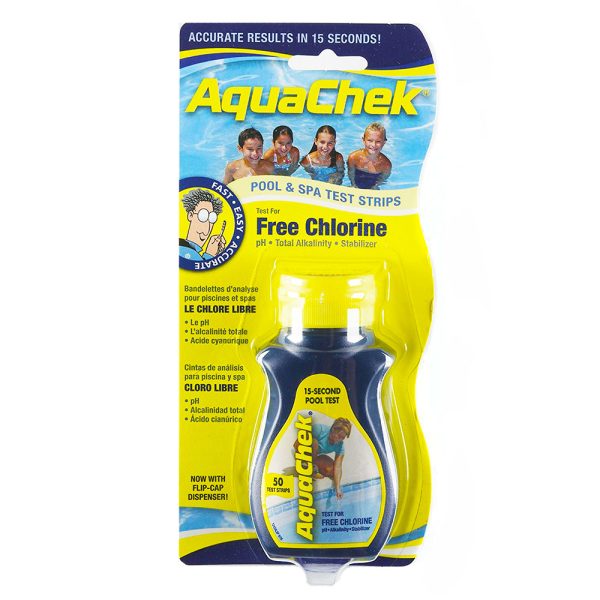 511242A AquaChek Yellow Free Chlorine Pool & Spa Test Strips