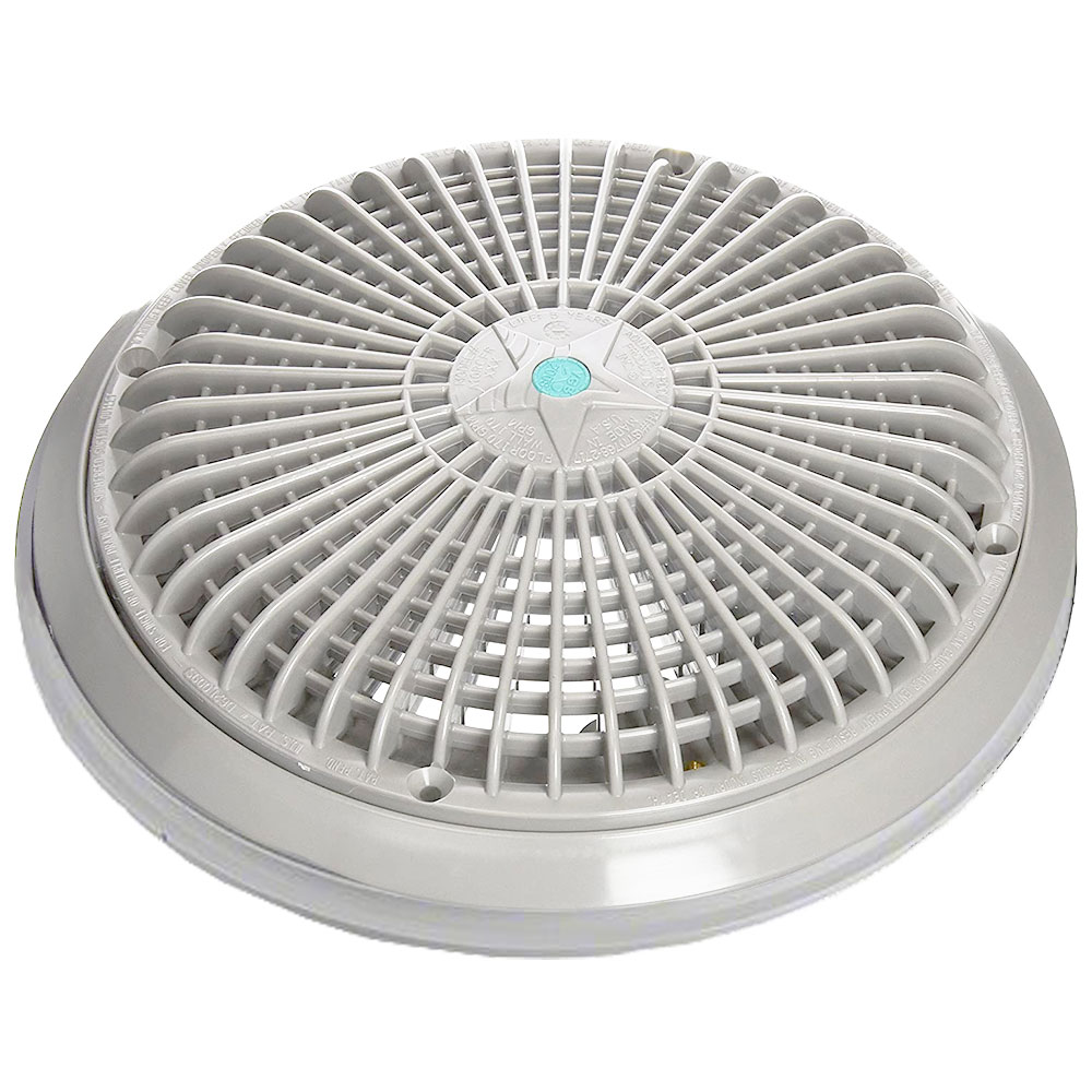 A10RCFR103 AquaStar 10in. Light Gray Pool Main Drain Suction Cover