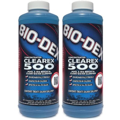 CX532 Bio-Dex Clearex 500 Pool Water Clarifier - 2 Pack