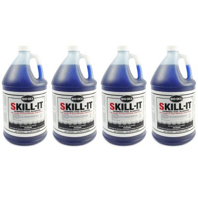 SK04 Bio-Dex Fast Acting Pool Algaecide Skill-It 1Gal.  4-Pack Multi-Pack