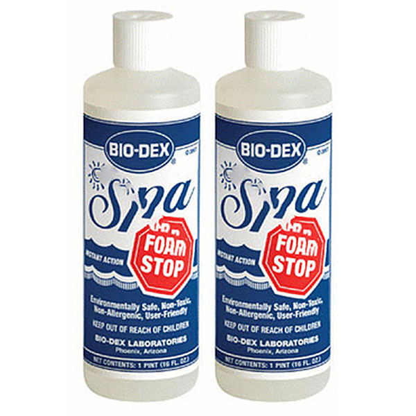 SFS16 Bio-Dex Jacuzzi Spa Foam Stop Down 16oz. 2-Pack Multi-Pack