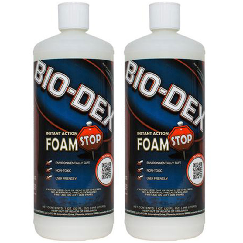 SFS32 Bio-Dex Pool Water Foam Stop Remover 32oz. 2-Pack Multi-Pack