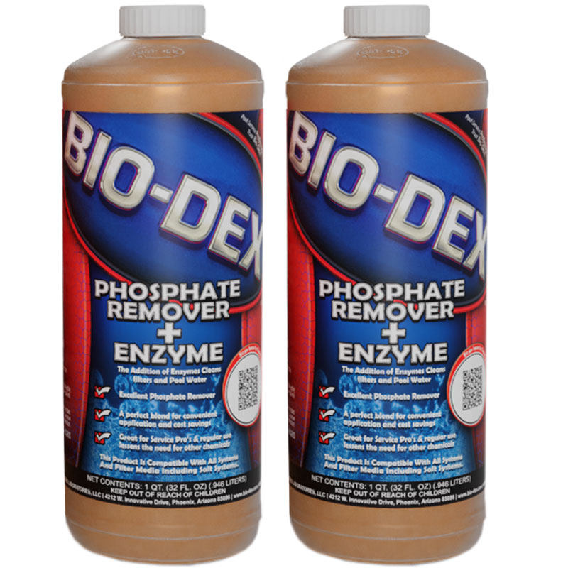 EPR32 Bio-Dex Swimming Pool Phosphate Remover + Enzyme (2 Count)