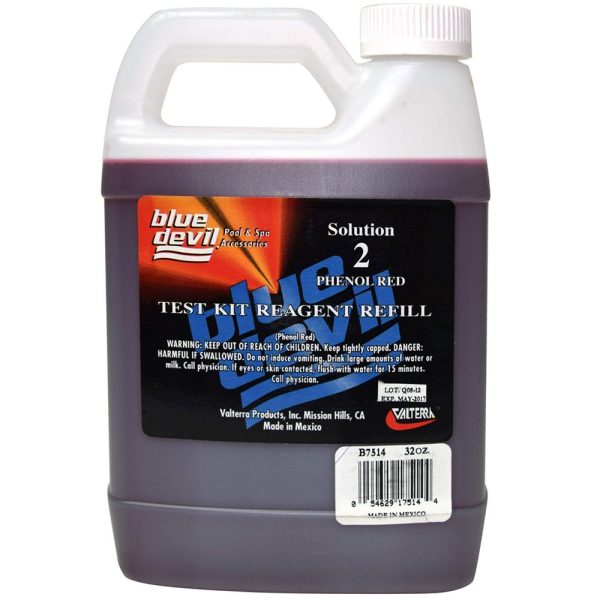 B7514 Blue Devil 32 oz. Test Kit Reagent Phenol Red pH