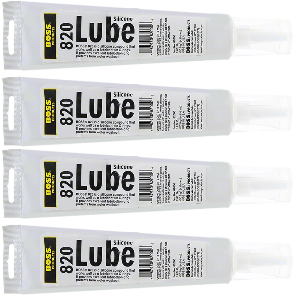 82000B Boss 820 Silicone Lube 5.3oz. Pool and Spa 4-Pack Multi-Pack