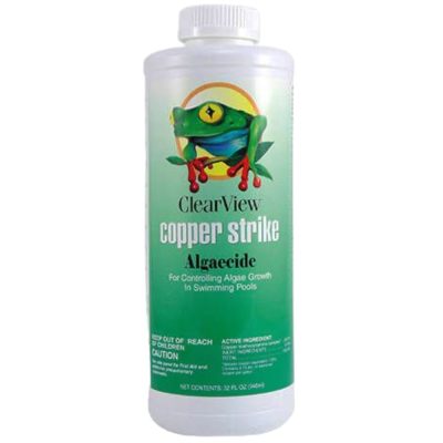 CVLCSQT12 Swimtrine Replacement Clearview Copper Strike Pool Algaecide 32oz.