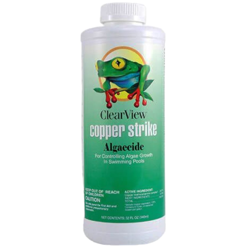 CVLCSQT12 Swimtrine Replacement Clearview Copper Strike Pool Algaecide 32oz.