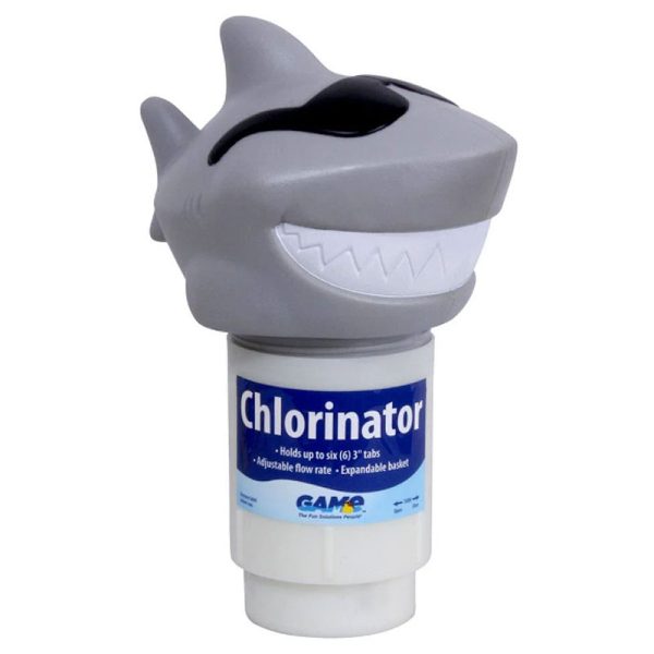 2002 Game Surfing Shark 3 in. Chlorine Tablet Feeder Floater Dispenser