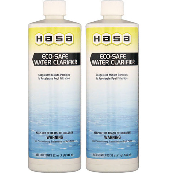 80121 Hasa Eco-Safe Swimming Pool Water Clarifier 32oz. (2 Count)