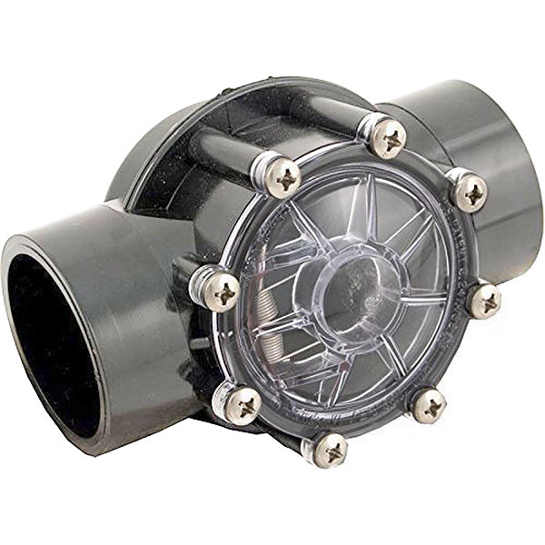 PSCV2S2DGR Hayward 2-2.5 in. PSV PVC Check Valve Dark Gray