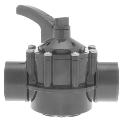 PSV2S2DGR Hayward 2-2.5 in. PVC Diverter Valve 2 Port