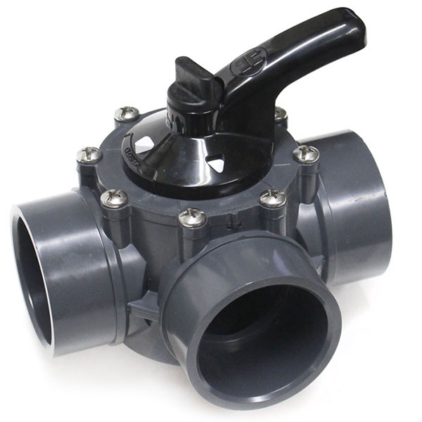 PSV3S2DGR Hayward 2-2.5 in. PVC Diverter Valve 3 Port