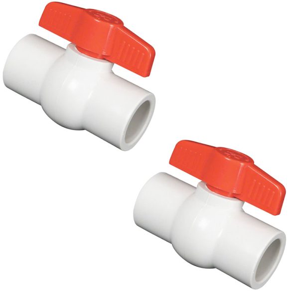 QVC1010SSEW Hayward Socket x Socket Ball Valve 1 Inch - 2 Pack