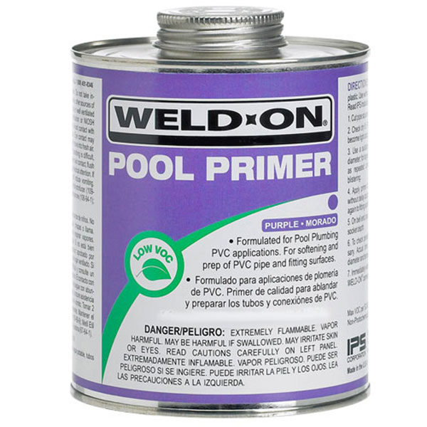 13572 IPS PVC Pool Primer Purple Weld-On 1 Pint