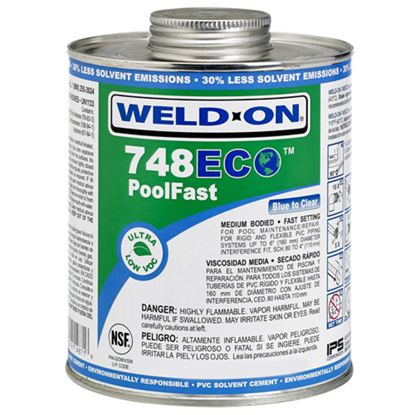 14872 IPS Weld-On 748 ECO Pool Fast Glue 1 Pint