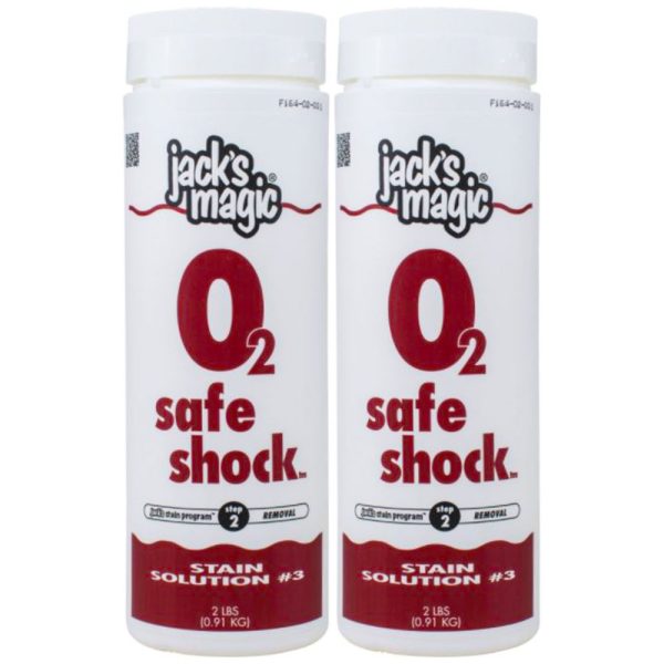 JMSAFE2 Jack's Magic Stain Solution #3 O2 Safe Shock 2lb - 2 Pack