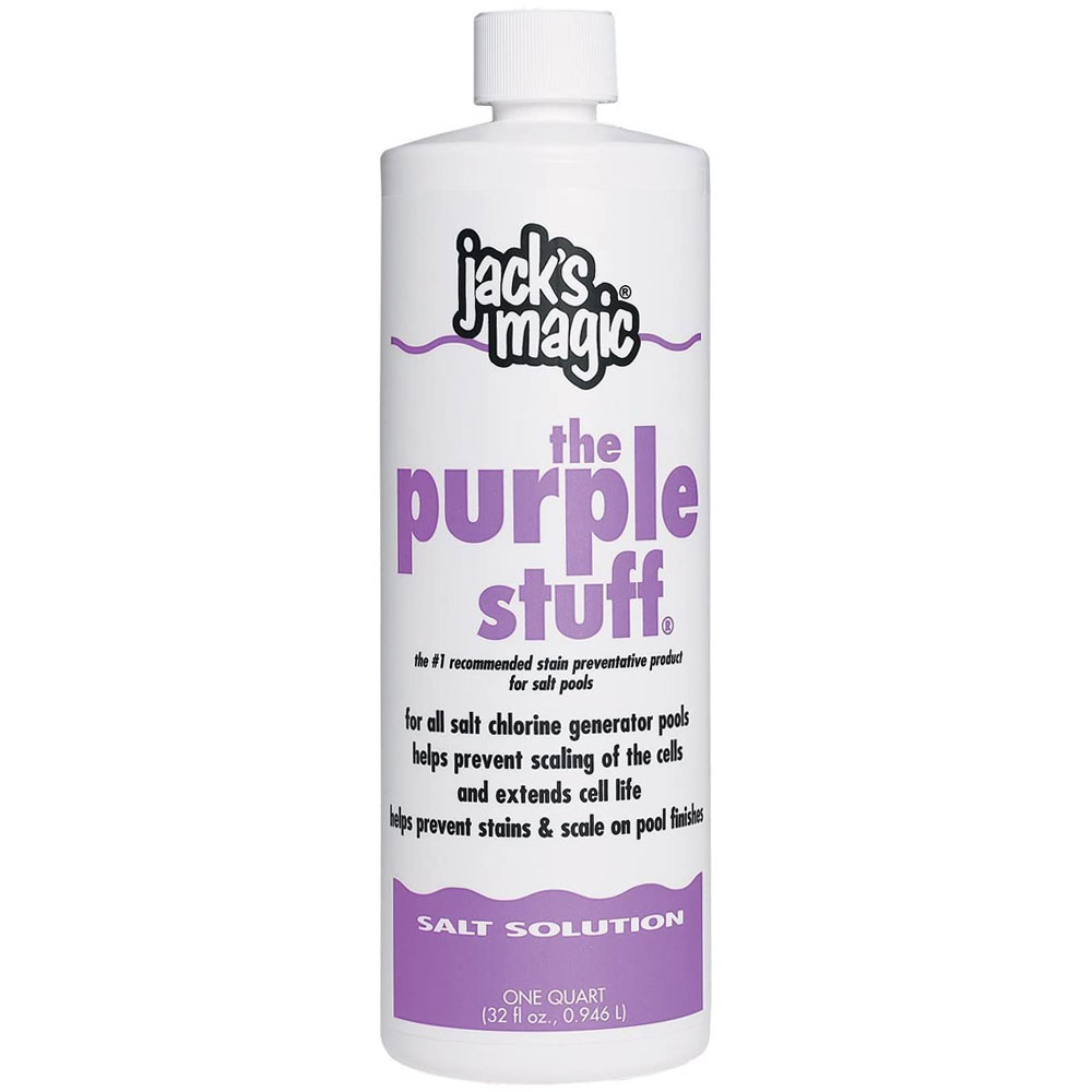 JMPURPLE032 Jacks Magic The Purple Stuff Pool Metal Stain Scale Remover 32oz.