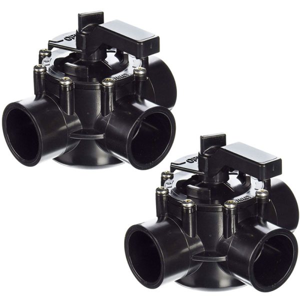 4717 Jandy Type 3 Way Port Positive Seal Diverter Valve 2in. - 2.5in. - 2 Pack