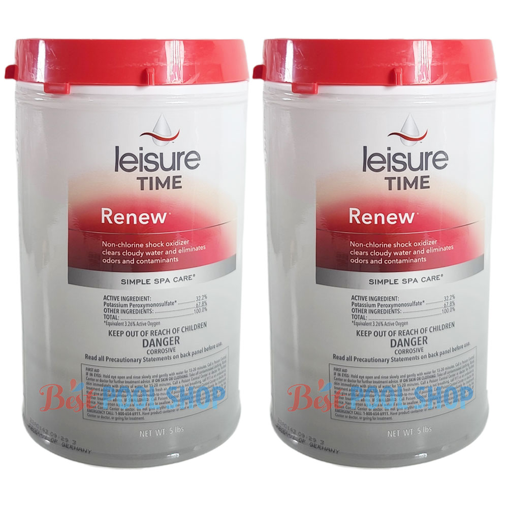 RENU5 Leisure Time Renew Non-Chorine Shock 5lb 2-Pack Multi-Pack