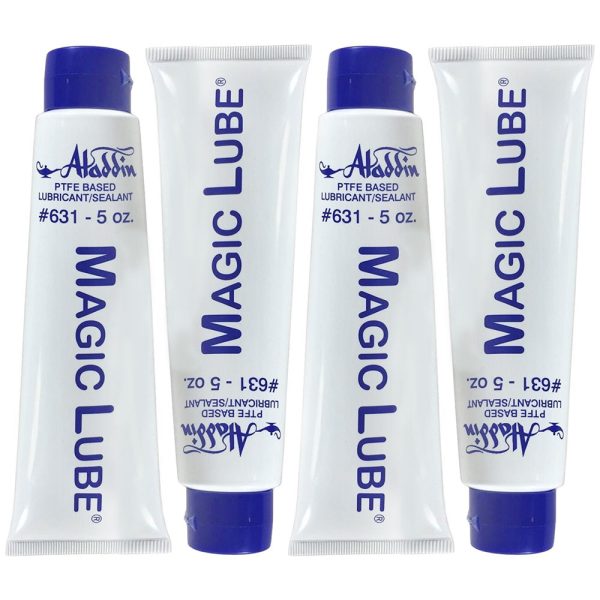 631 Magic Lube 5 oz. Teflon Based Lubricant Sealant Aladdin - 4 Pack