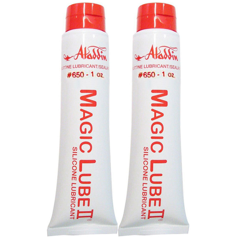 650 Magic Lube II 1 oz. Silicone Lubricant Sealant Aladdin 2-Pack Multi-Pack