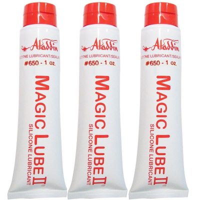 650 Magic Lube II 1 oz. Silicone Lubricant Sealant Aladdin - 3 Pack