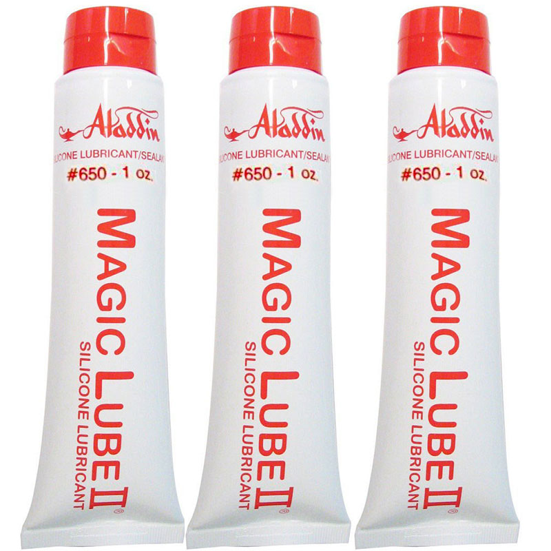 650 Magic Lube II 1 oz. Silicone Lubricant Sealant Aladdin (3 Count)