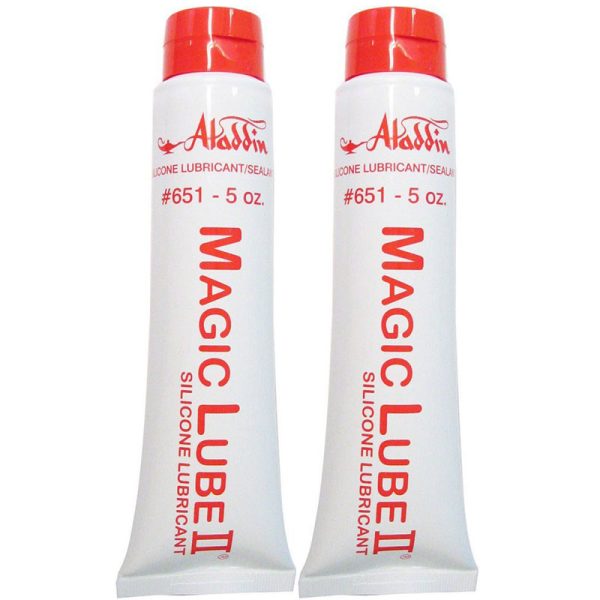 651 Magic Lube II 5 oz. Silicone Lubricant Sealant Aladdin (2 Count)