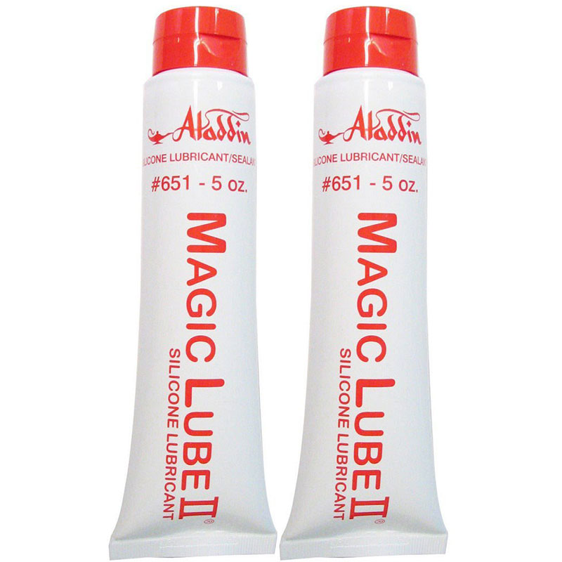 651 Magic Lube II 5 oz. Silicone Lubricant Sealant Aladdin 2-Pack Multi-Pack