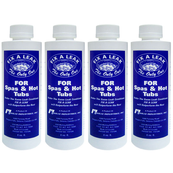 FAL8 Marlig Fix A Leak Spa & Hot Tub Leak Sealer 8 oz. 4-Pack Multi-Pack