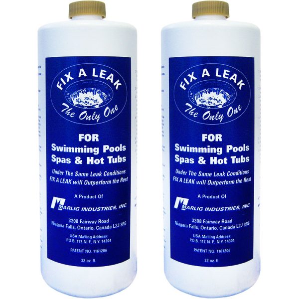 FAL32 Marlig Fix-A-Leak Pool Spa Hot Tub Leak Sealer 32oz. (2 Count)