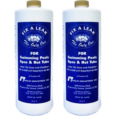 FAL32 Marlig Fix-A-Leak Pool Spa Hot Tub Leak Sealer 32oz. 2-Pack Multi-Pack