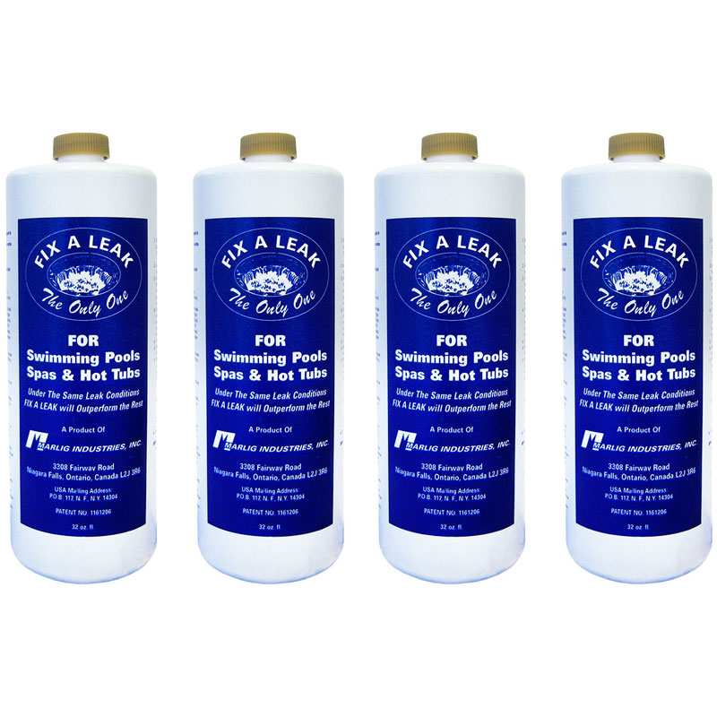 FAL32 Marlig Fix A Leak Pool Spa Hot Tub Leak Sealer 32oz. (4 Count)