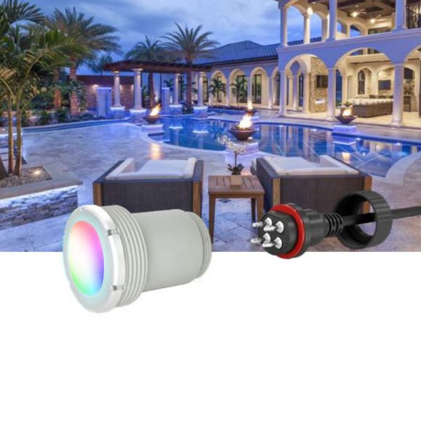 64-EGTSM-80 PAL Treo Mini Multi Color Pool Spa Nicheless Light LED 12V/24V 80ft.