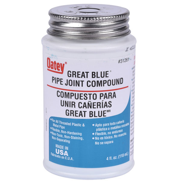 31261 Oatey Great Blue Pipe Liquid Teflon Joint Compound 4oz.